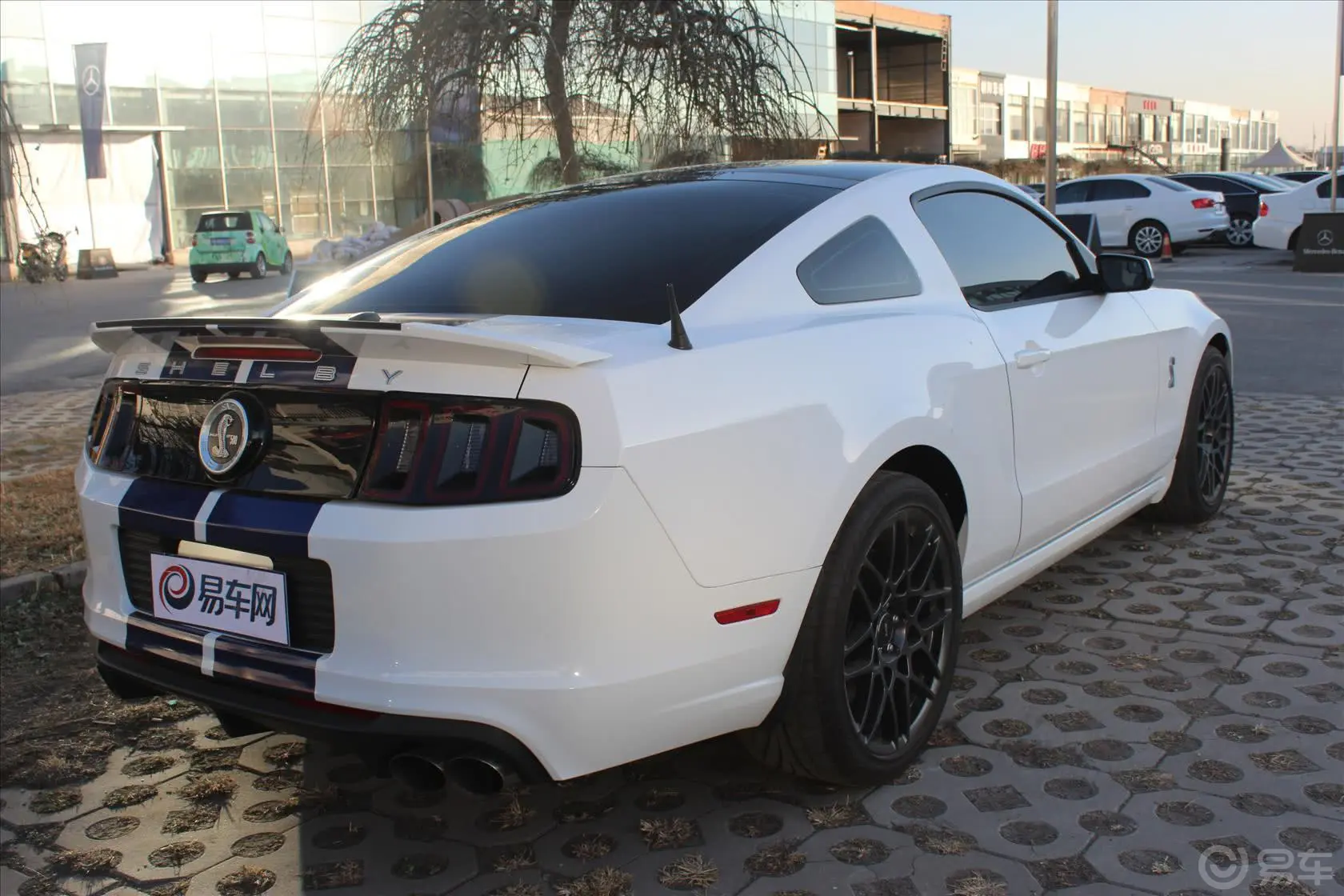 Mustang5.8T 手动 GT500侧后45度车头向右水平