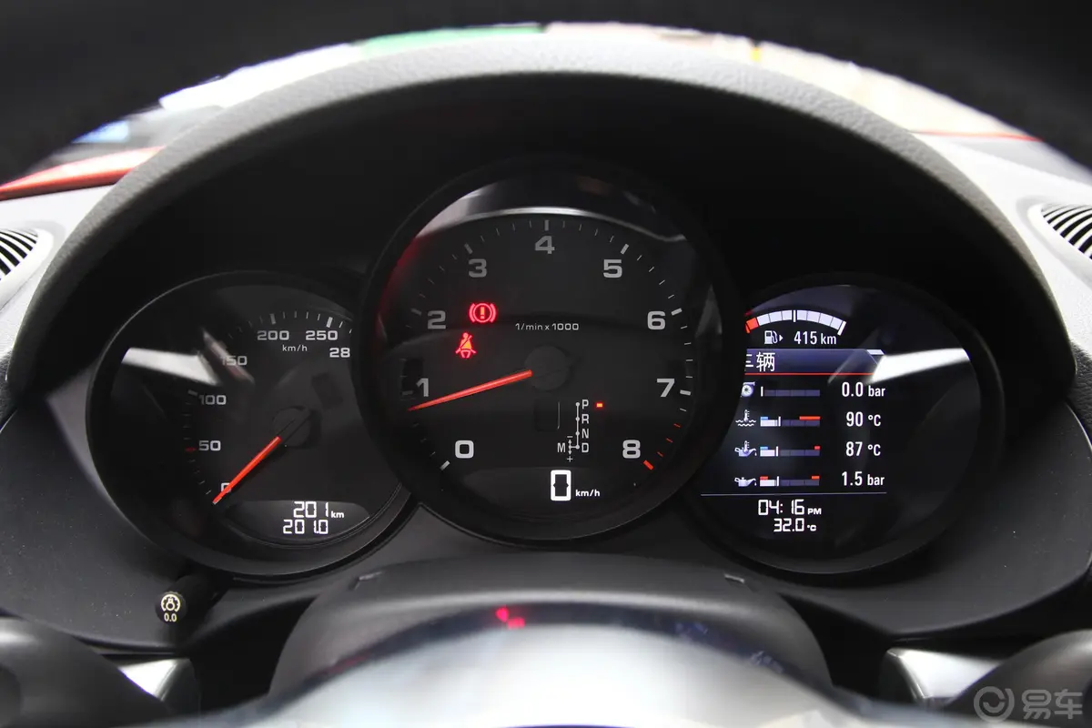 保时捷718Cayman 2.0T仪表盘