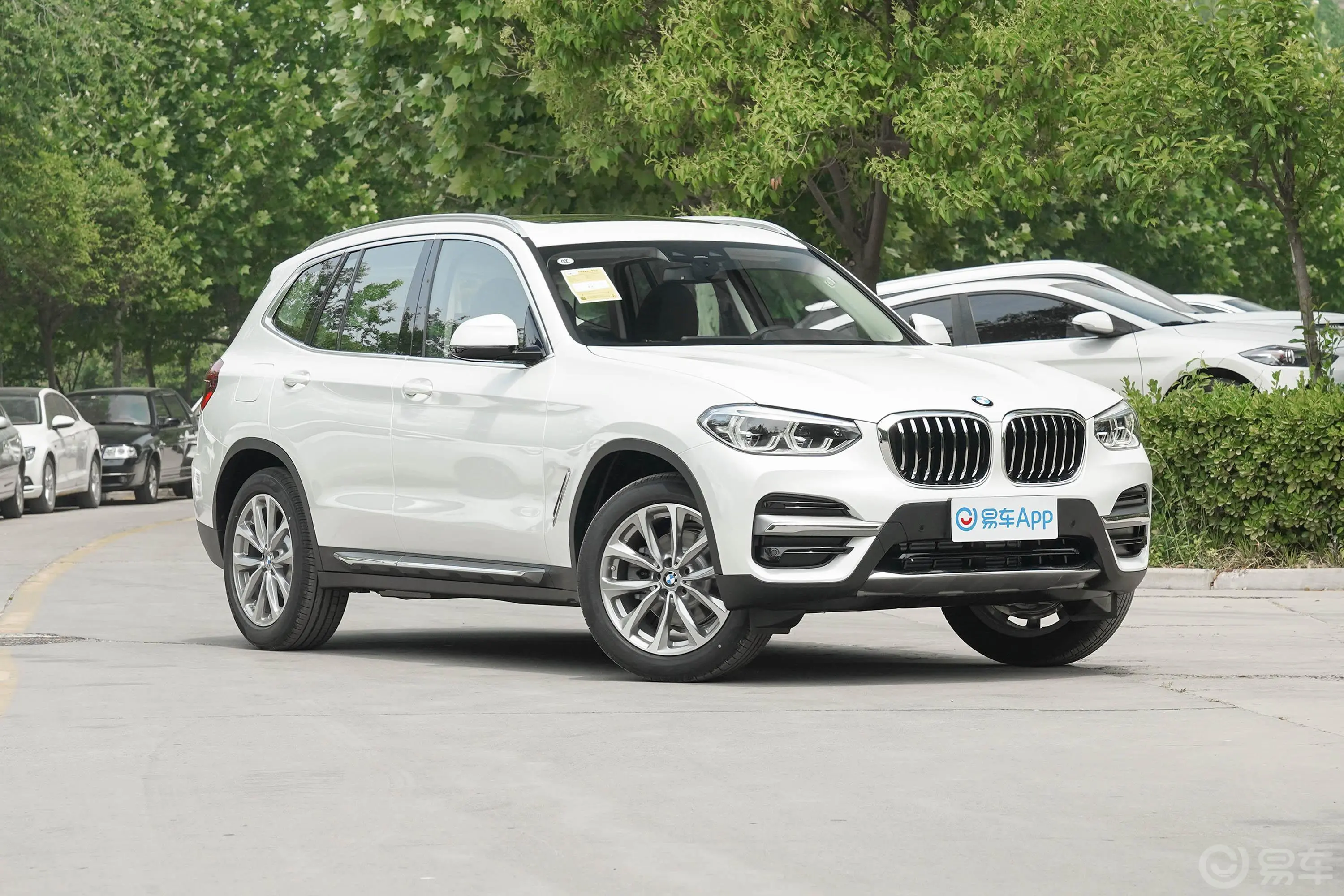 宝马X3改款 xDrive 25i 豪华套装侧前45度车头向右水平