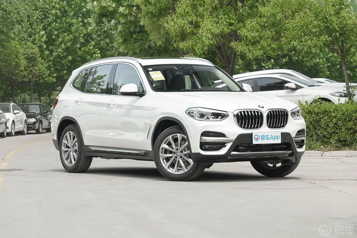 宝马X3改款 xDrive 25i 豪华套装侧前45度车头向右水平