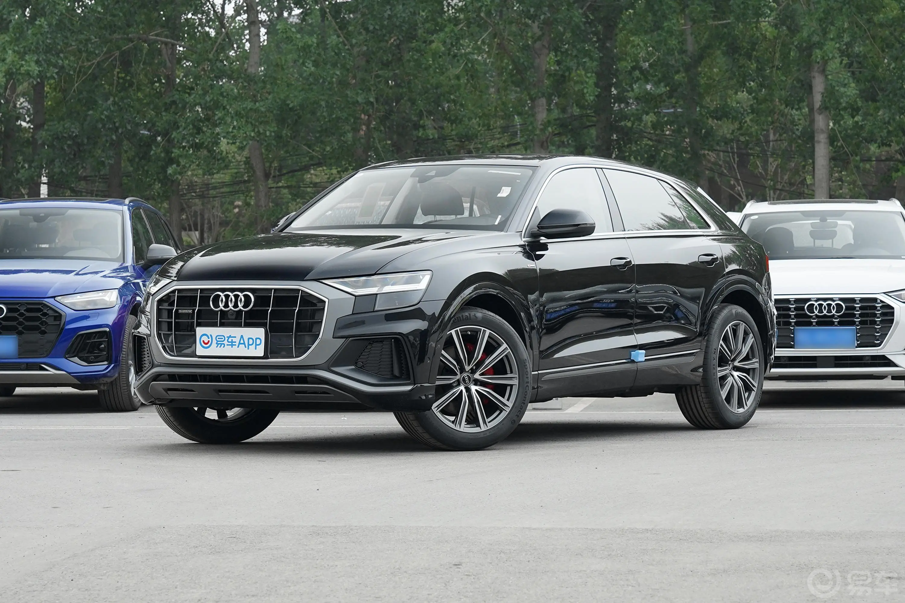 奥迪Q845 TFSI quattro 臻选动感型侧前45度车头向左水平