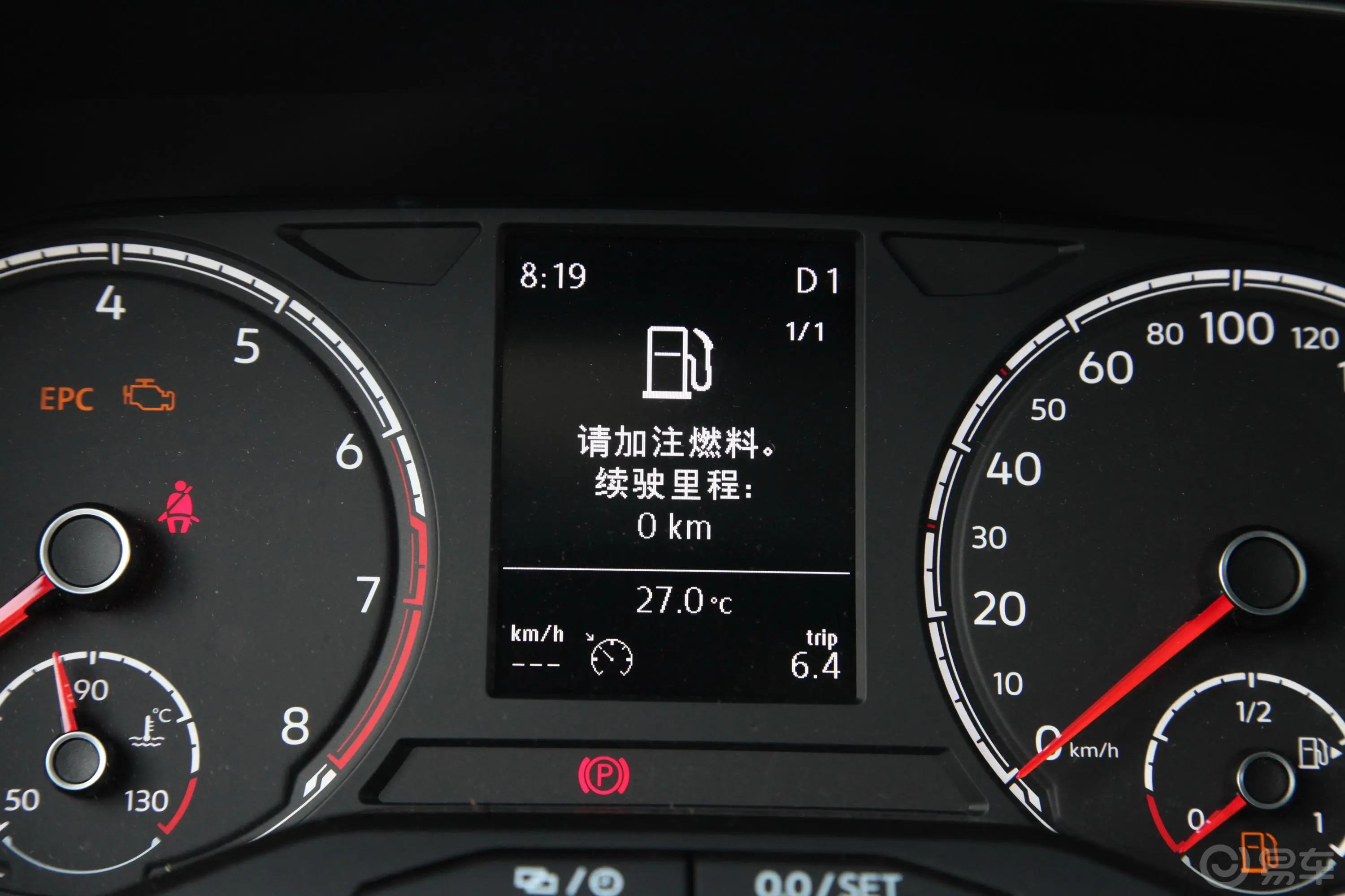 捷达VS7280TSI 手自一体 悦享黑锋版内饰