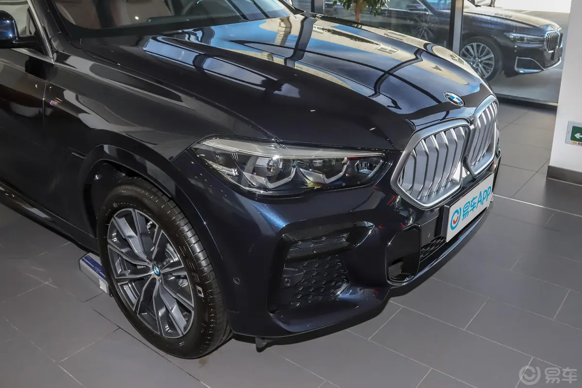 宝马X6xDrive30i M运动套装前格栅侧俯拍