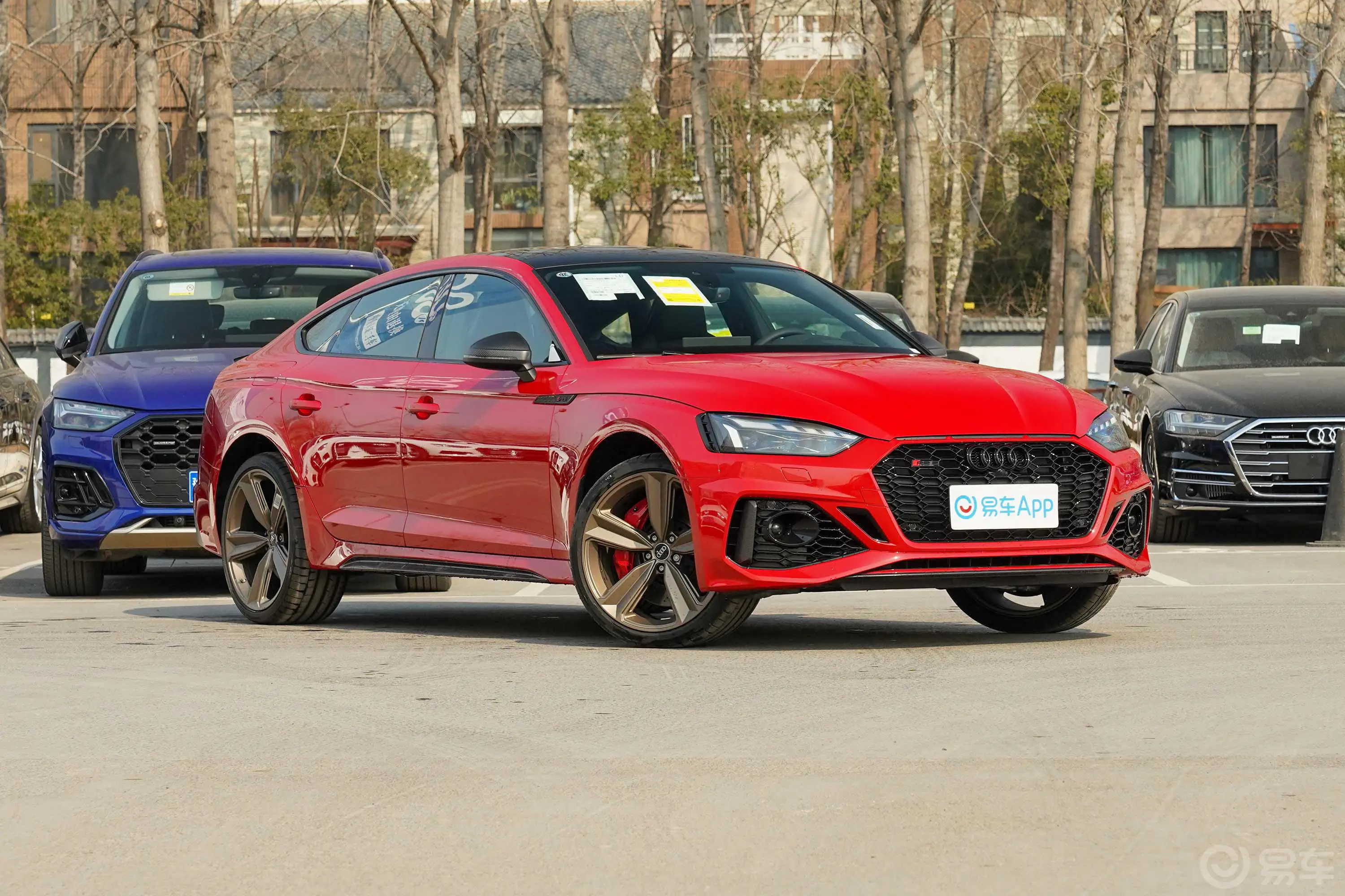 奥迪RS 52.9T Sportback 暗金版侧前45度车头向右水平