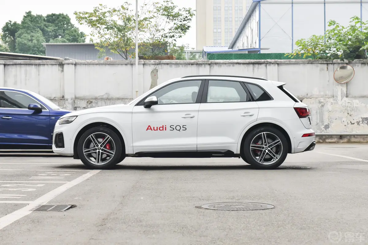 奥迪SQ53.0T quattro正侧车头向左水平