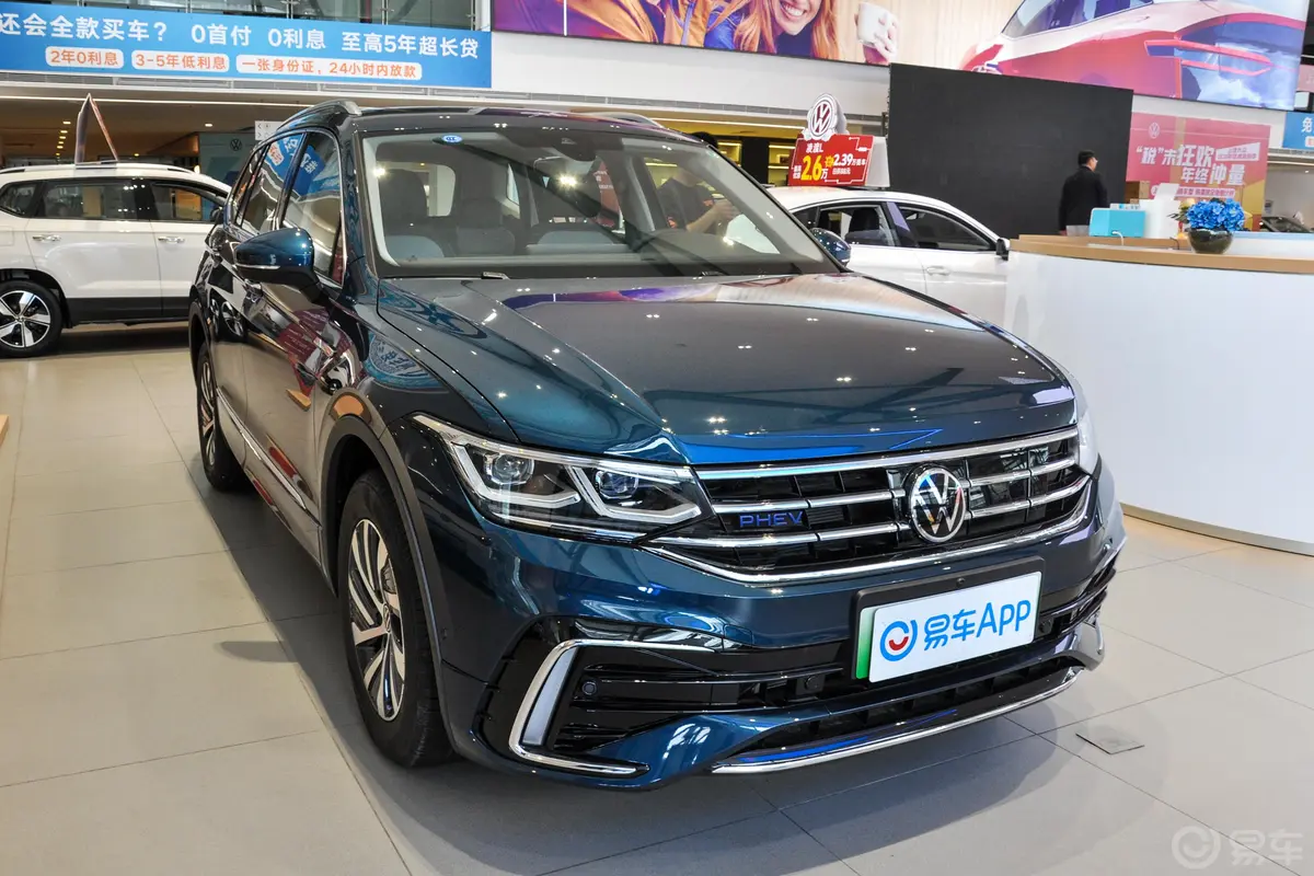 途观L 插电混动430PHEV 旗舰版侧前45度车头向右水平