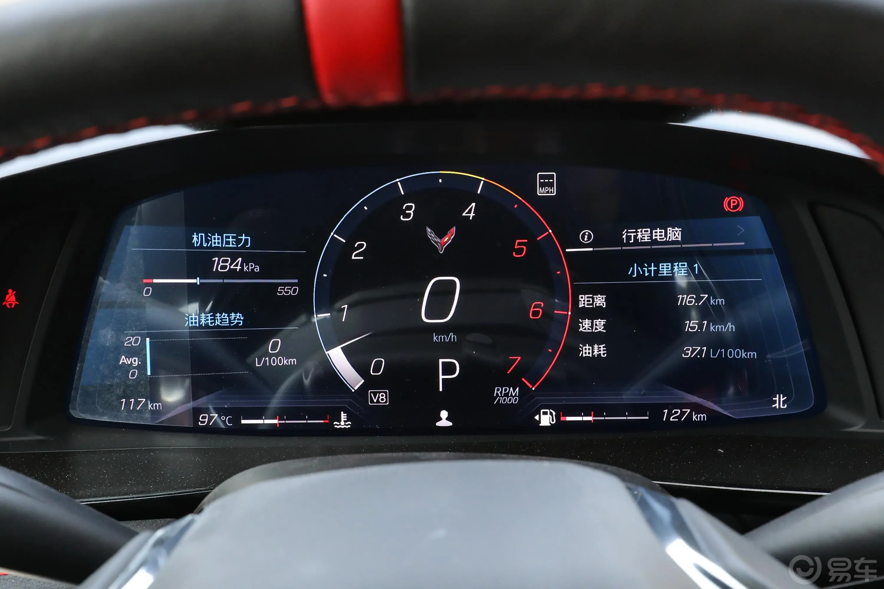 科尔维特6.2L Convertible仪表盘