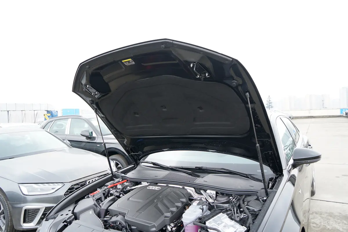 奥迪A6L45 TFSI 臻选动感型发动机舱盖内侧