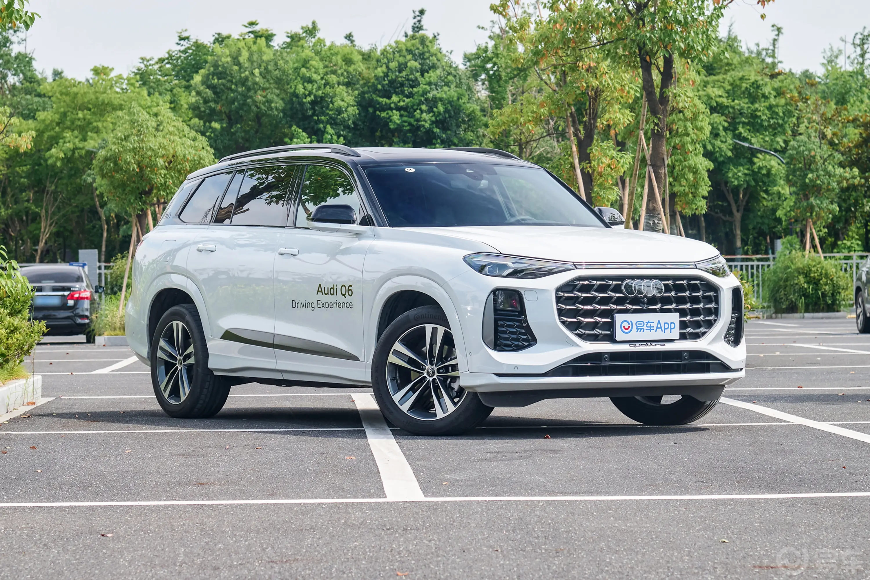 奥迪Q645 TFSI quattro 齐云型 飞骑套装 6座侧前45度车头向右水平