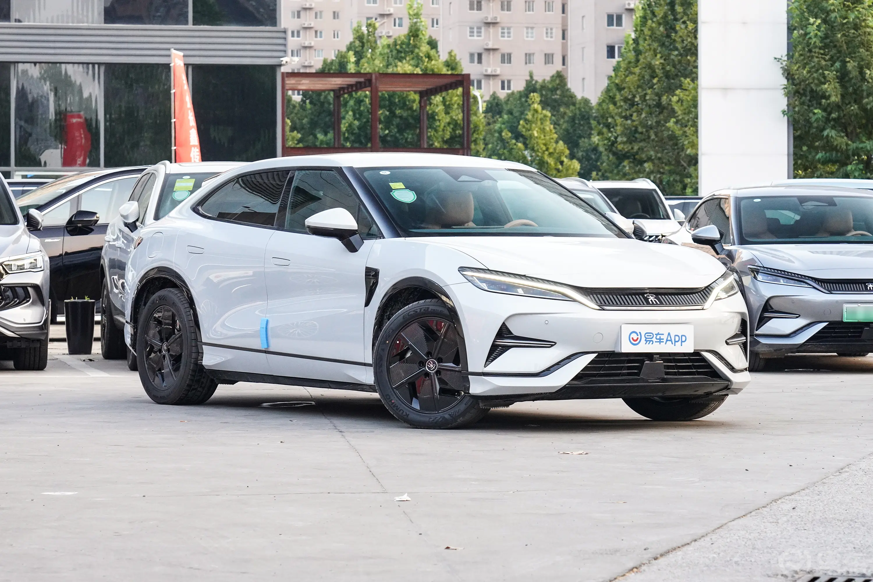 宋L EV550km 后驱卓越型侧前45度车头向右水平