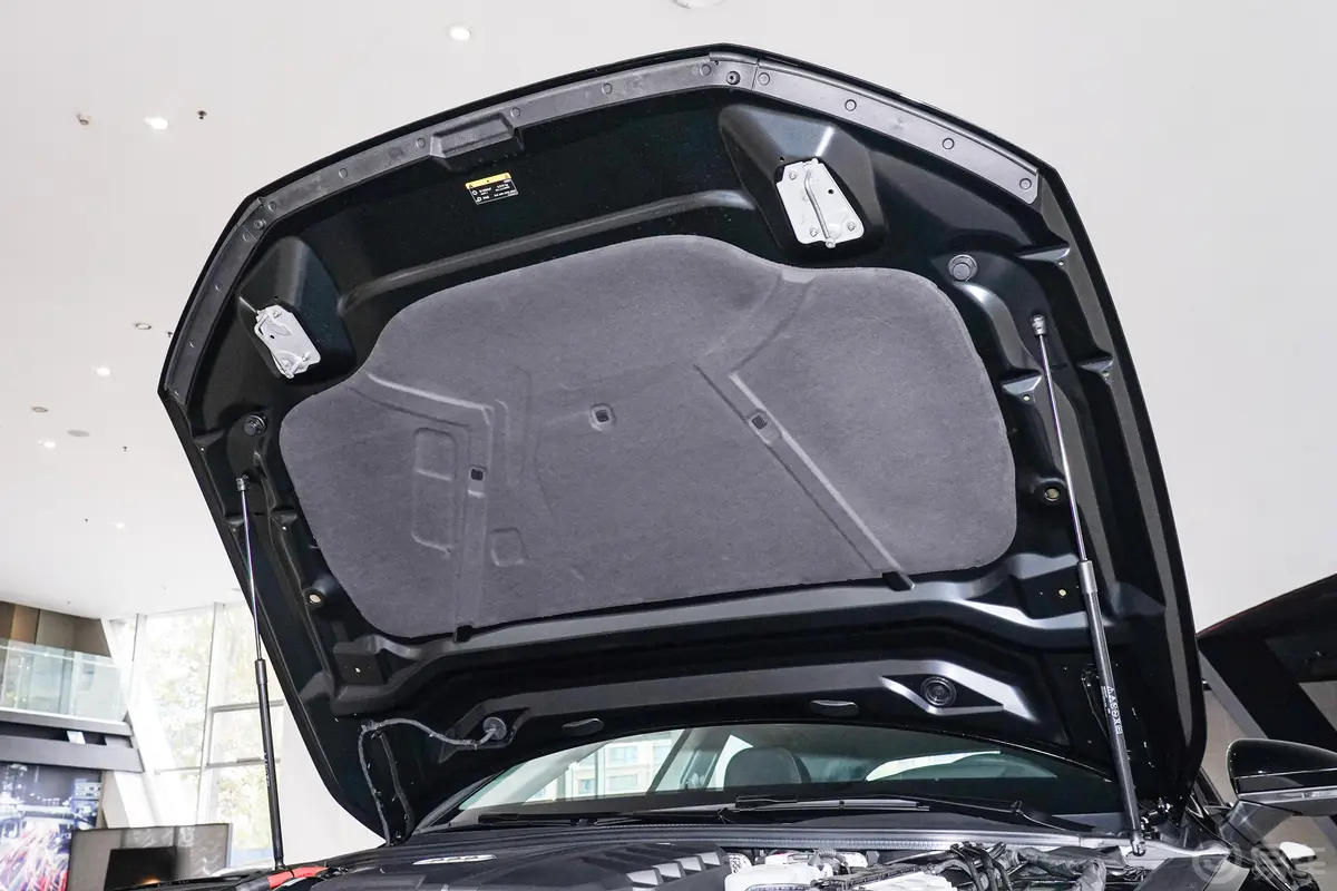 奥迪A745 TFSI 臻选型前舱盖内侧