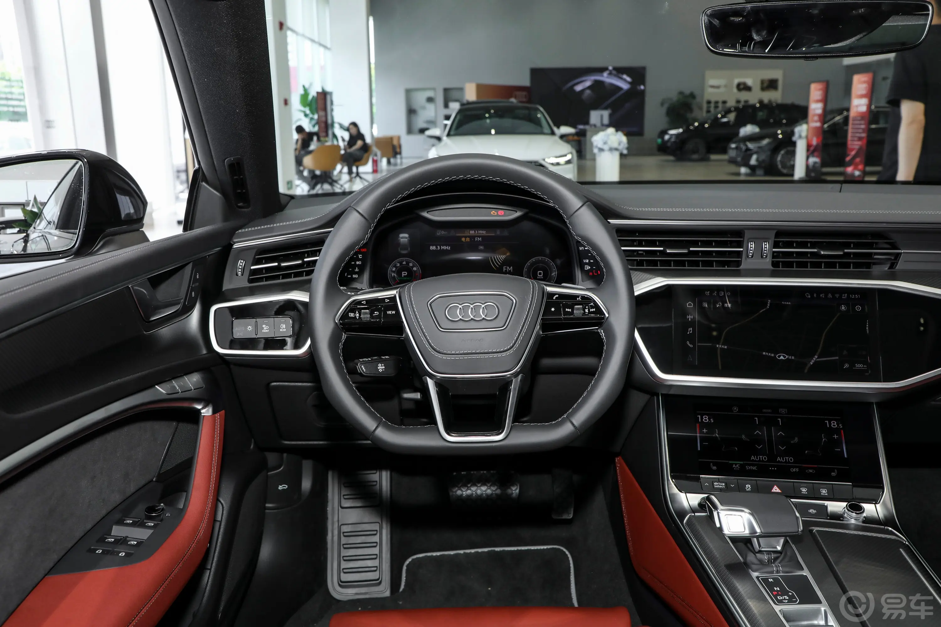 奥迪A7L45 TFSI quattro 黑武士版方向盘