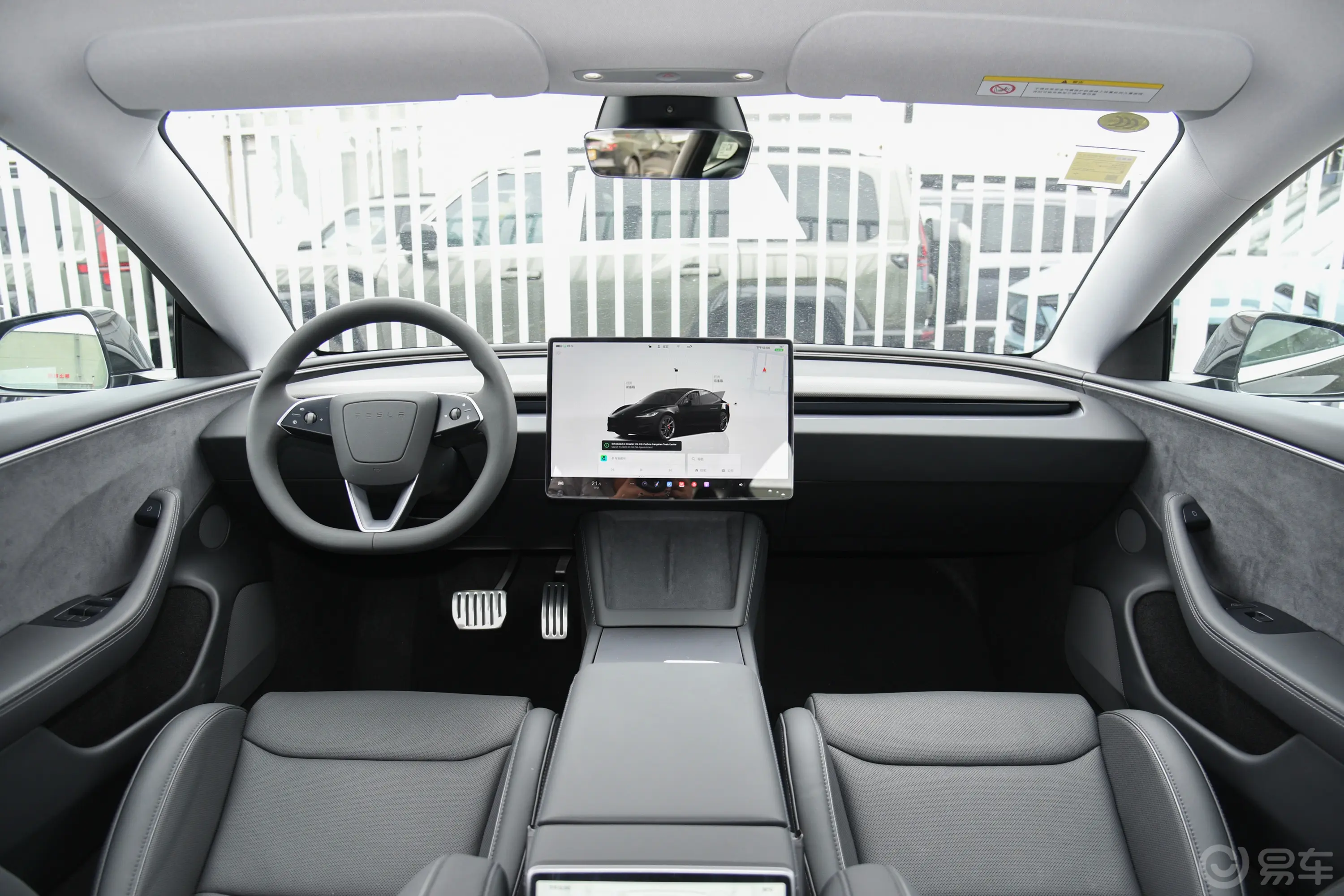 【Model 3改款 647km 高性能全轮驱动版内饰全景正拍图片-汽车图片大全】-易车