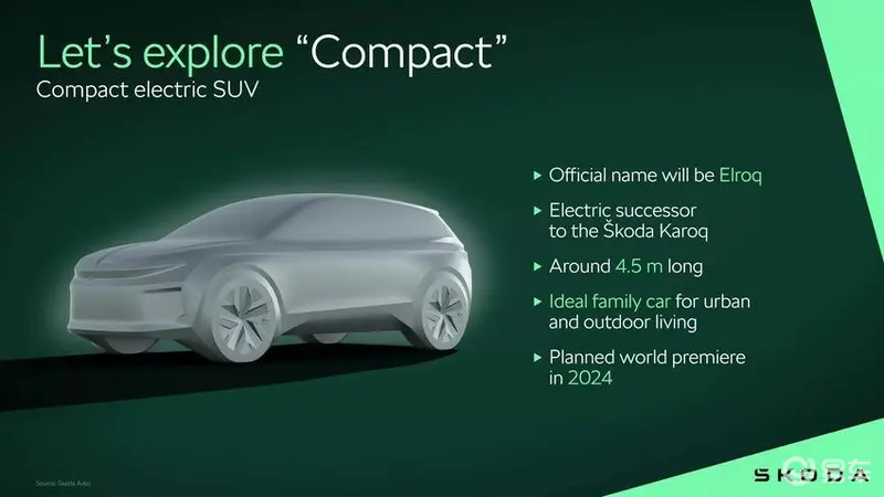 斯柯达 全新纯电SUV首度现身！预计年底正式发布 售价有望更加亲民 (图1)