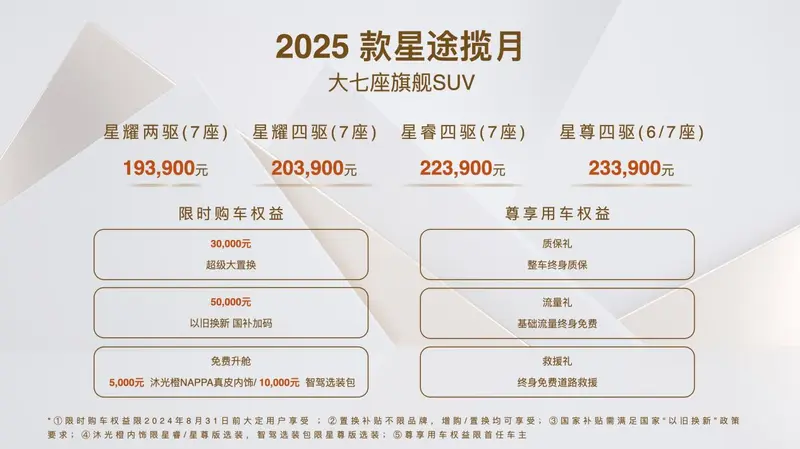 2025款价格